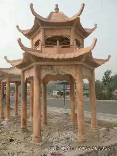 游乐场凉亭景观石雕