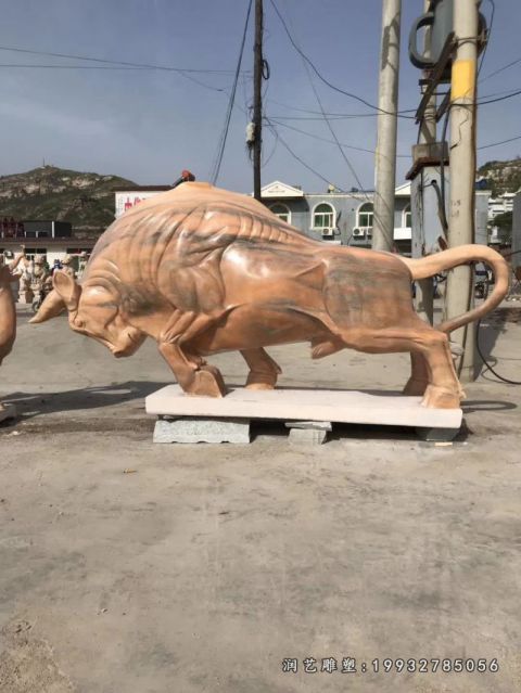 医院动物牛石雕
