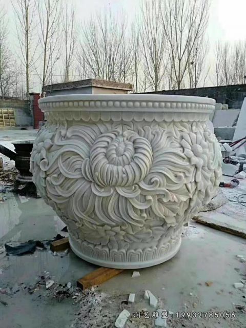 广场景观水缸石雕