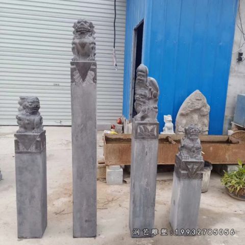 拴马桩景观公司石雕