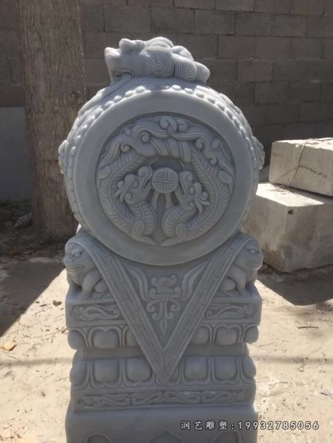 抱鼓石景观景区石雕